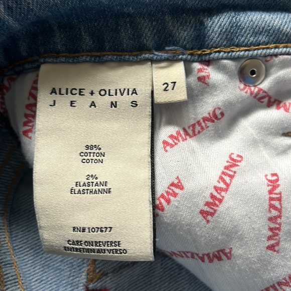 A+O Two Tone Asymmetrical Denim Skirt gently worn - Picture 8 of 8